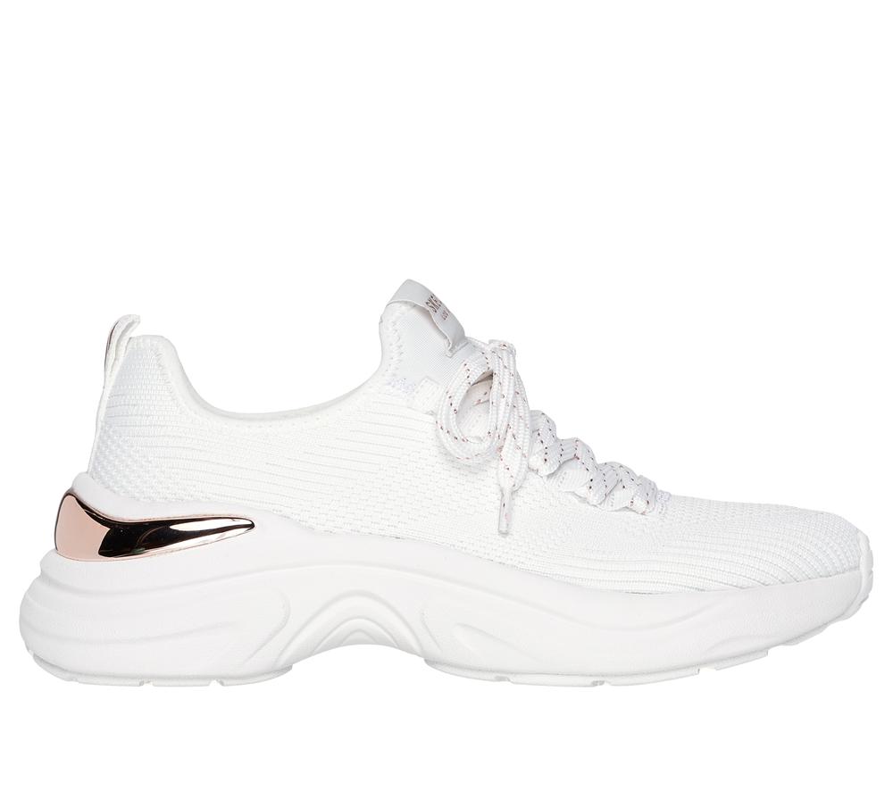 Women Skechers Hazel - Pretty Knitty Sneakers White  USA |  1857-DFZBM
