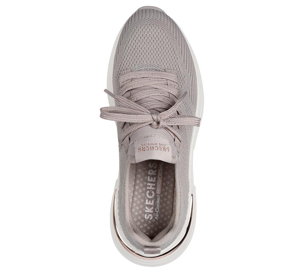 Women Skechers Hazel - Pretty Knitty Sneakers Taupe Brown  USA |  4079-PALXN