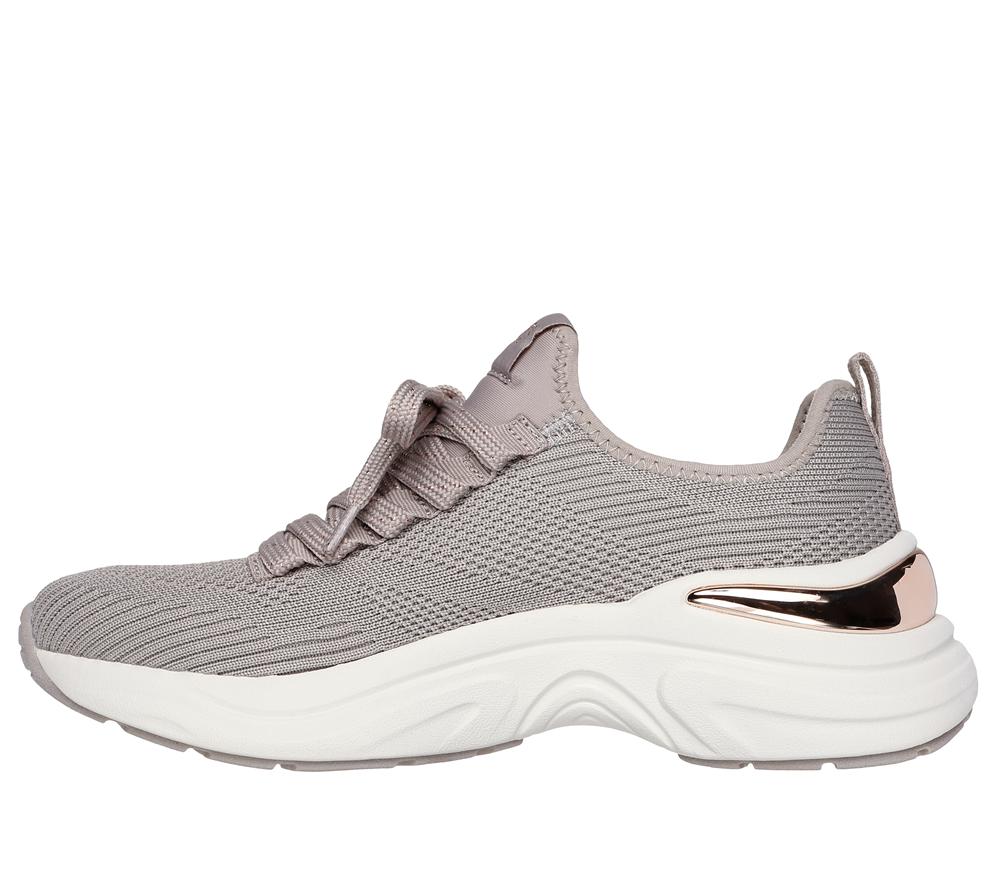 Women Skechers Hazel - Pretty Knitty Sneakers Taupe Brown  USA |  4079-PALXN