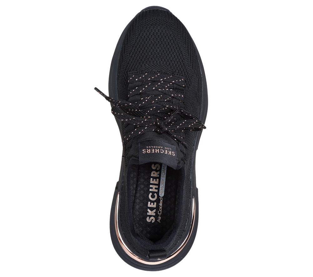 Women Skechers Hazel - Pretty Knitty Sneakers Black  USA |  9475-VTOMK