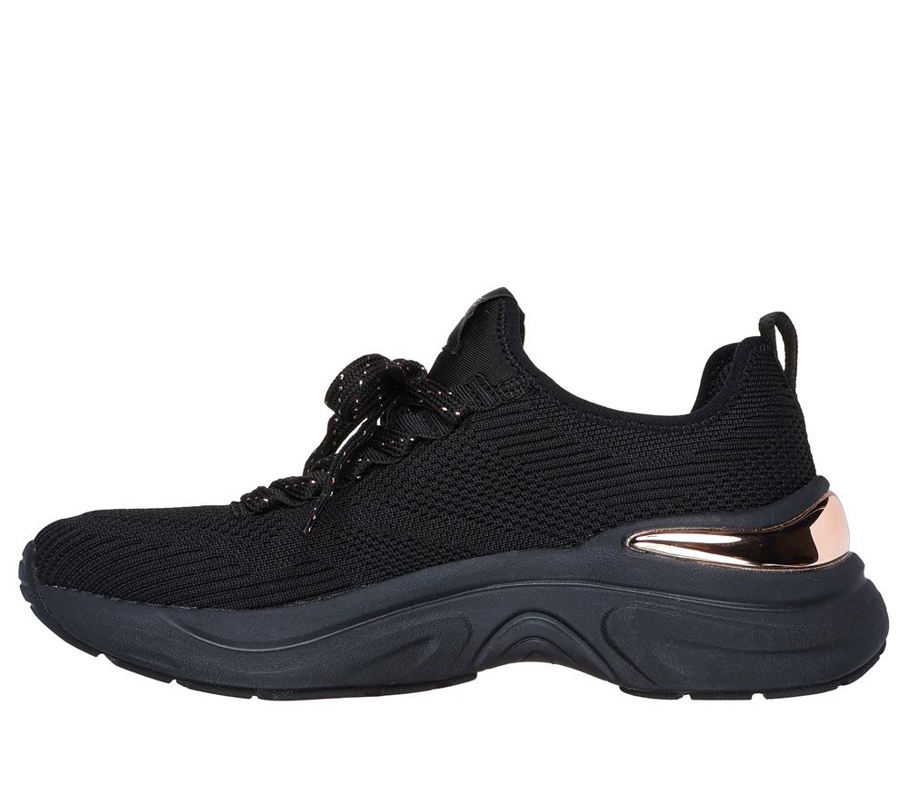 Women Skechers Hazel - Pretty Knitty Sneakers Black  USA |  9475-VTOMK