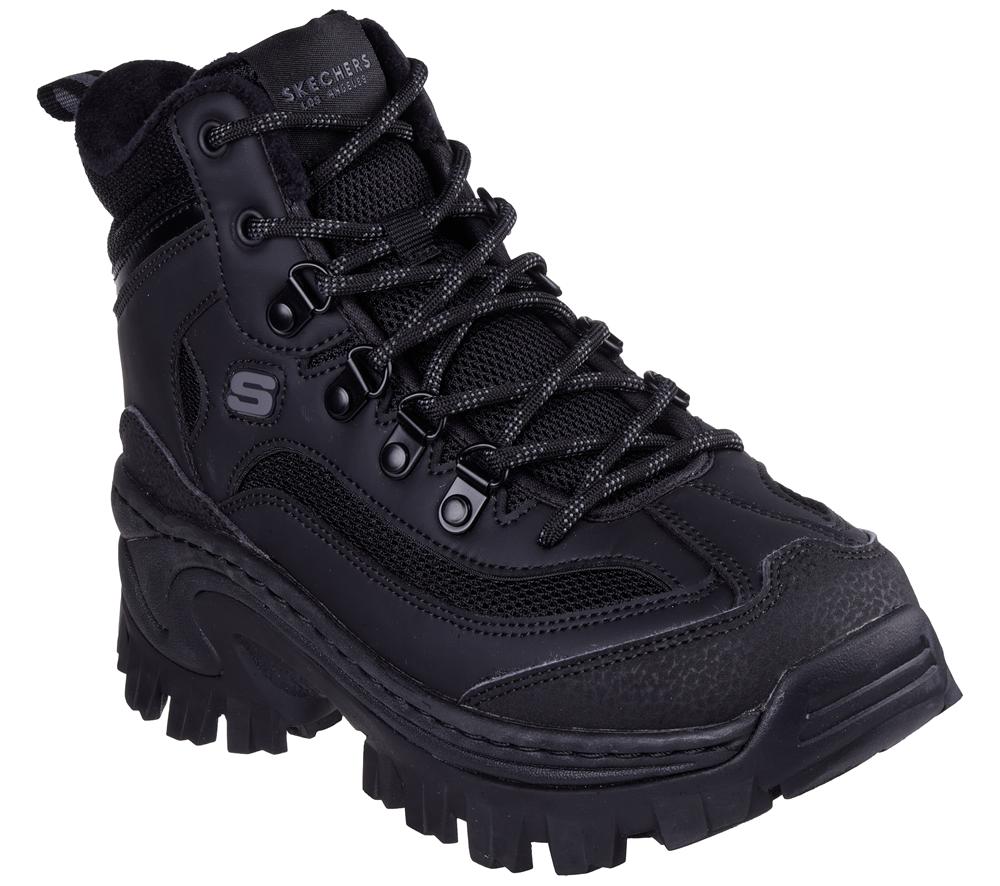 Women Skechers Hi Ryze - D'Liteful Vibes Boots Black  USA |  8492-GVBZN