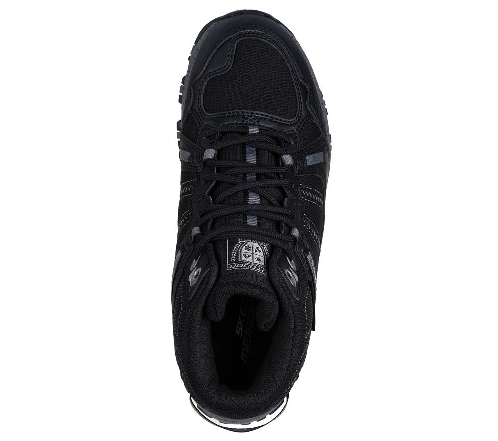 Women Skechers Hillcrest - Bound Peak Boots Black / Charcoal  USA |  4209-ZIVJF