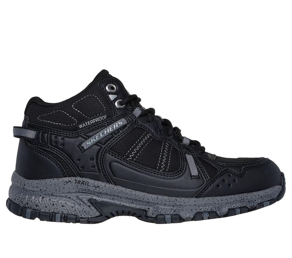 Women Skechers Hillcrest - Bound Peak Boots Black / Charcoal  USA |  4209-ZIVJF