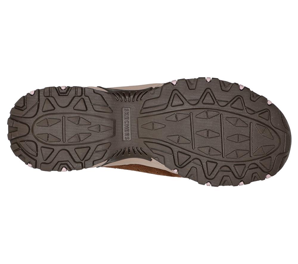 Women Skechers Hillcrest - Nature Walk Slip On Shoes Brown  USA |  8671-RUVBD