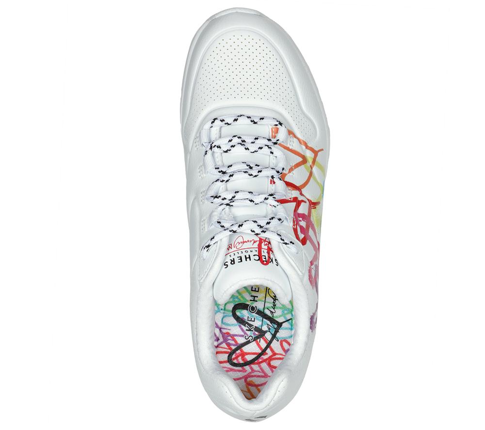 Women Skechers JGoldcrown: Uno 2 - Floating Love Wedges White  USA |  1943-NGZKB