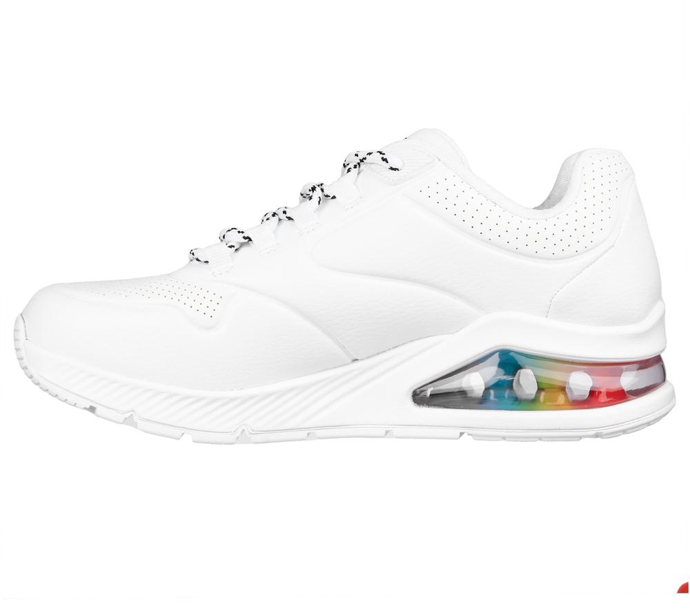 Women Skechers JGoldcrown: Uno 2 - Floating Love Wedges White  USA |  1943-NGZKB
