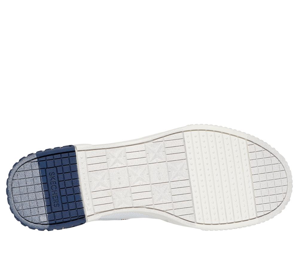 Women Skechers Jade - Best In Class Lace Up Shoes White / Navy  USA |  7918-GVZPW