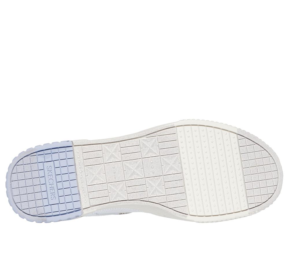 Women Skechers Jade - Best In Class Lace Up Shoes White / Blue  USA |  1438-DIMJK