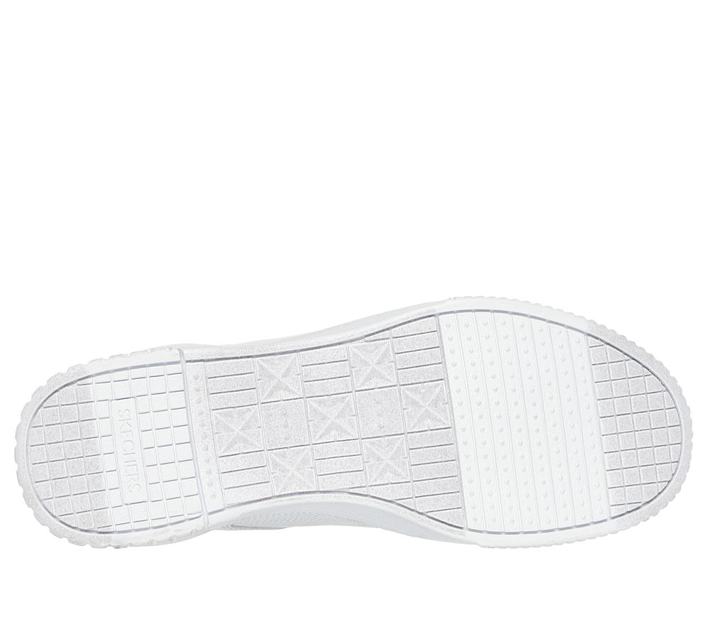 Women Skechers Jade - Too Easy Lace Up Shoes White  USA |  0312-PAREX