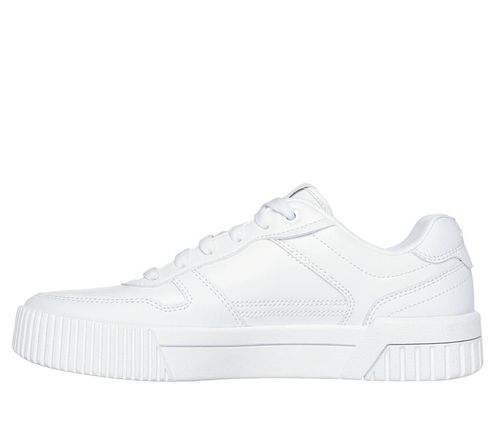 Women Skechers Jade - Too Easy Lace Up Shoes White  USA |  0312-PAREX