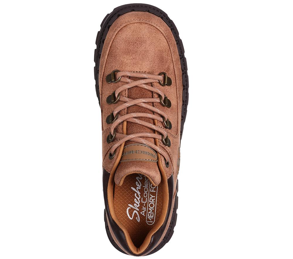 Women Skechers Jammers - Say Goodbye Lace Up Shoes Brown  USA |  9648-SHNGD