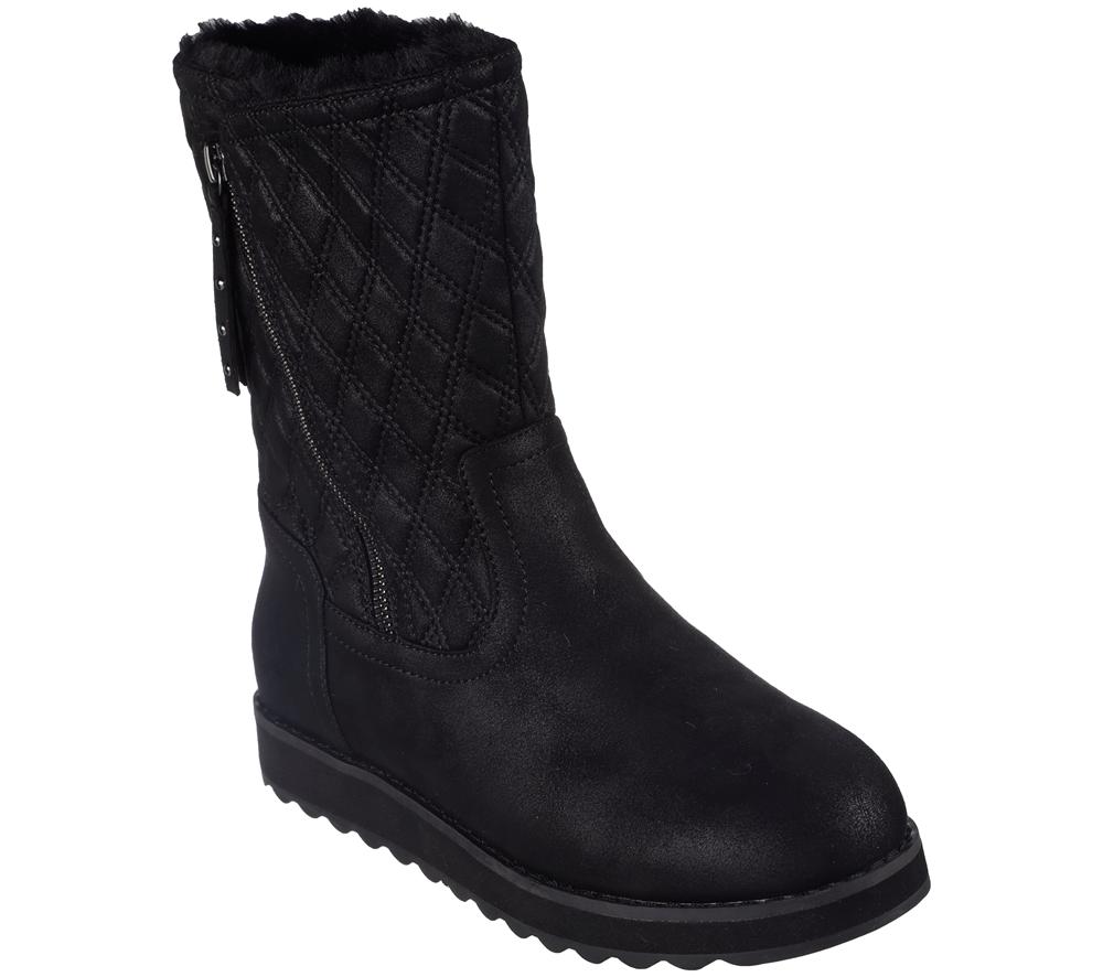 Women Skechers Keepsakes 2.0 - Morning Walks Slip On Shoes Black  USA |  2635-FHNQR