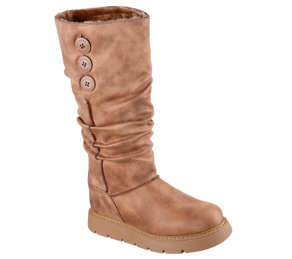 Women Skechers Keepsakes Lite - Freezing Point 2 Boots Chestnut Brown  USA |  5260-AISFQ