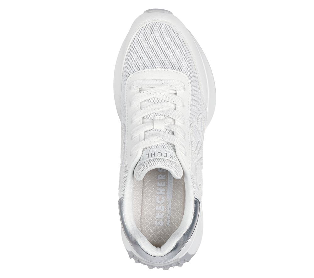 Women Skechers Lingo - Glam Central Lace Up Shoes White  USA |  8527-PYWAQ