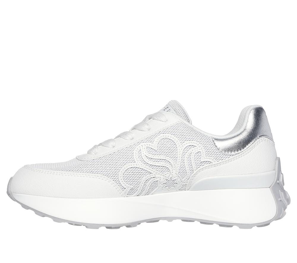 Women Skechers Lingo - Glam Central Lace Up Shoes White  USA |  8527-PYWAQ