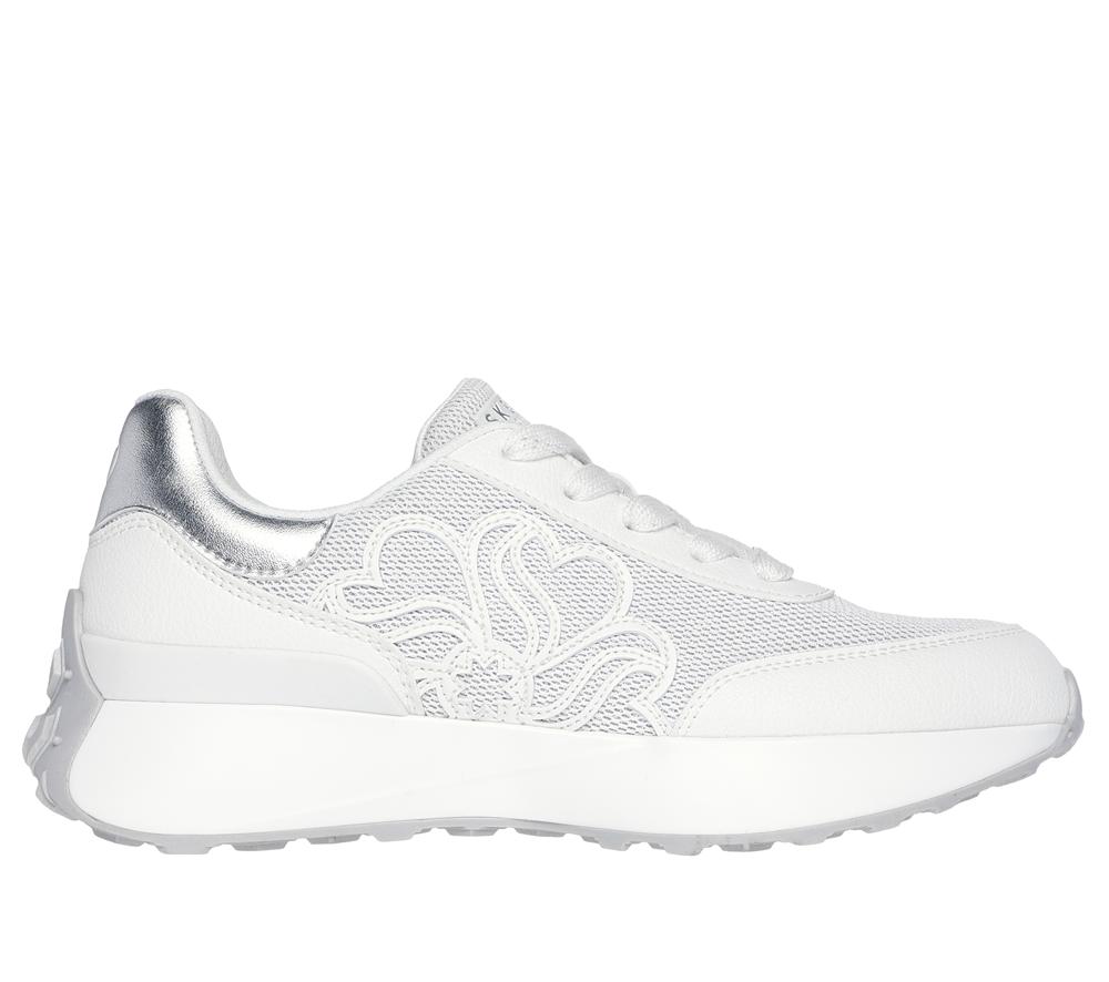 Women Skechers Lingo - Glam Central Sneakers White  USA |  8302-KZCIT