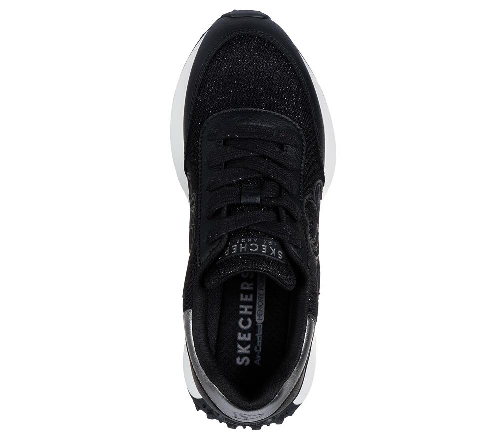 Women Skechers Lingo - Glam Central Sneakers Black  USA |  8635-FUNHV