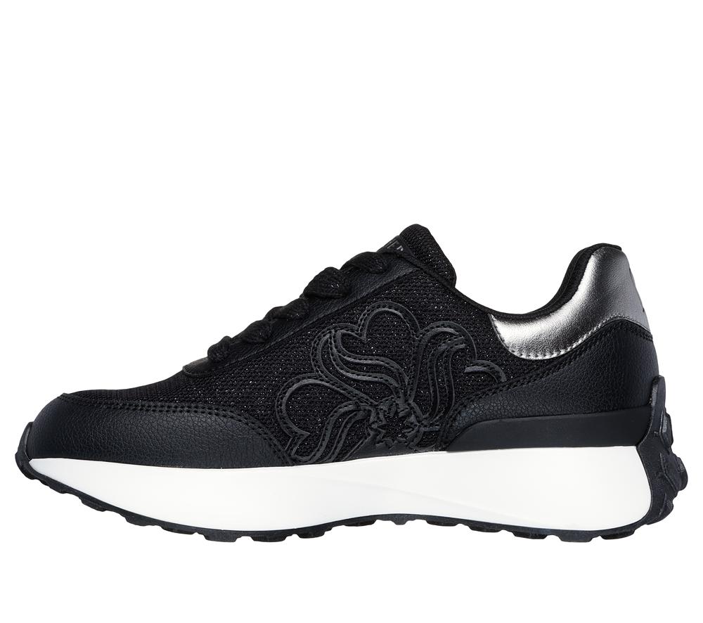 Women Skechers Lingo - Glam Central Sneakers Black  USA |  8635-FUNHV