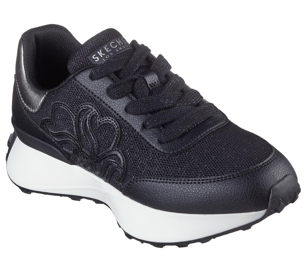 Women Skechers Lingo - Glam Central Sneakers Black  USA |  8635-FUNHV