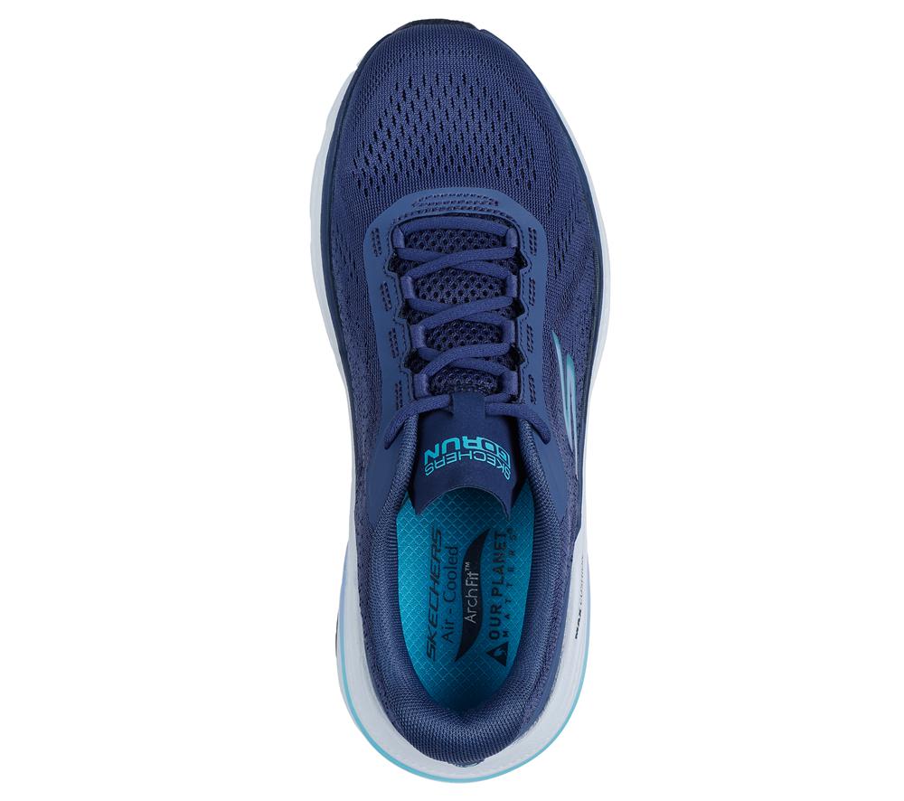 Women Skechers Max Cushioning Arch Fit 2.0 - Avenida Sneakers Navy / Blue  USA |  6180-NEUVW