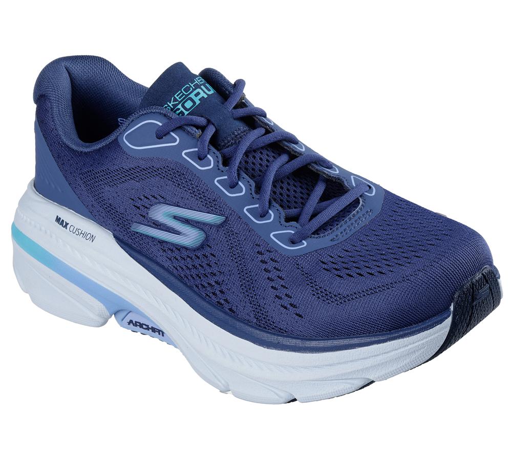 Women Skechers Max Cushioning Arch Fit 2.0 - Avenida Sneakers Navy / Blue  USA |  6180-NEUVW