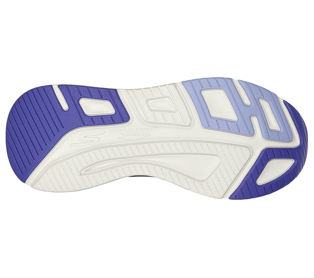 Women Skechers Max Cushioning Elite 2.0 Lace Up Shoes Black / Purple  USA |  6921-NHDYP