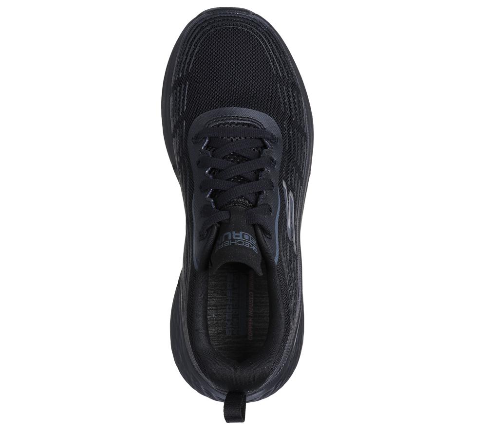 Women Skechers Max Cushioning Elite 2.0 Lace Up Shoes Black  USA |  8076-PVLGN