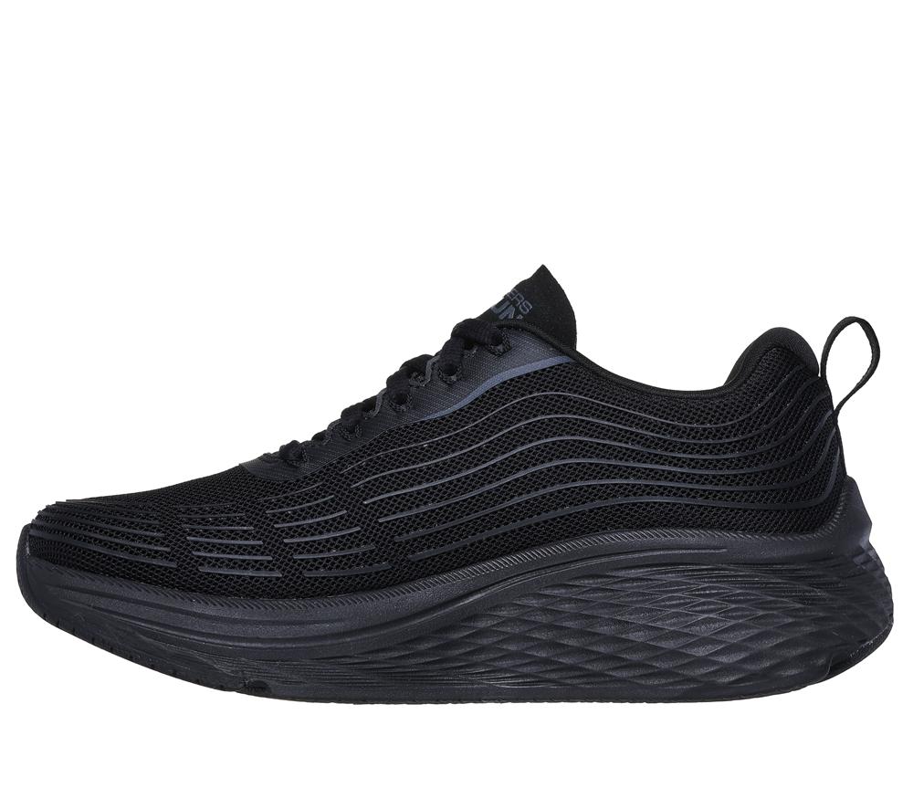 Women Skechers Max Cushioning Elite 2.0 Lace Up Shoes Black  USA |  8076-PVLGN