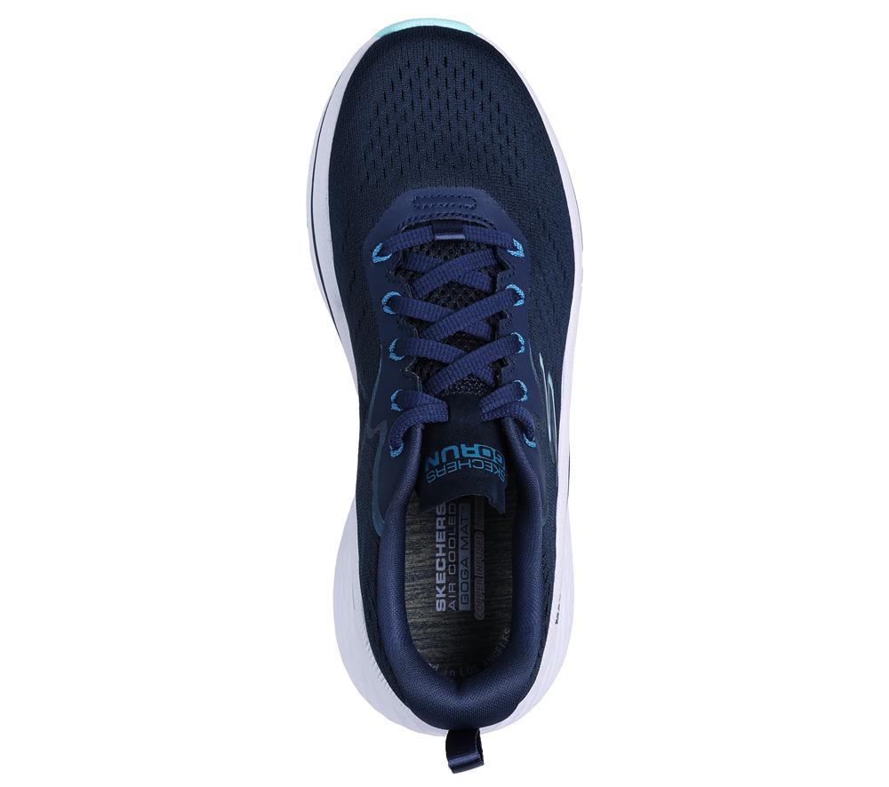 Women Skechers Max Cushioning Elite 2.0 - Levitate Lace Up Shoes Navy / Blue  USA |  1859-BGYJF