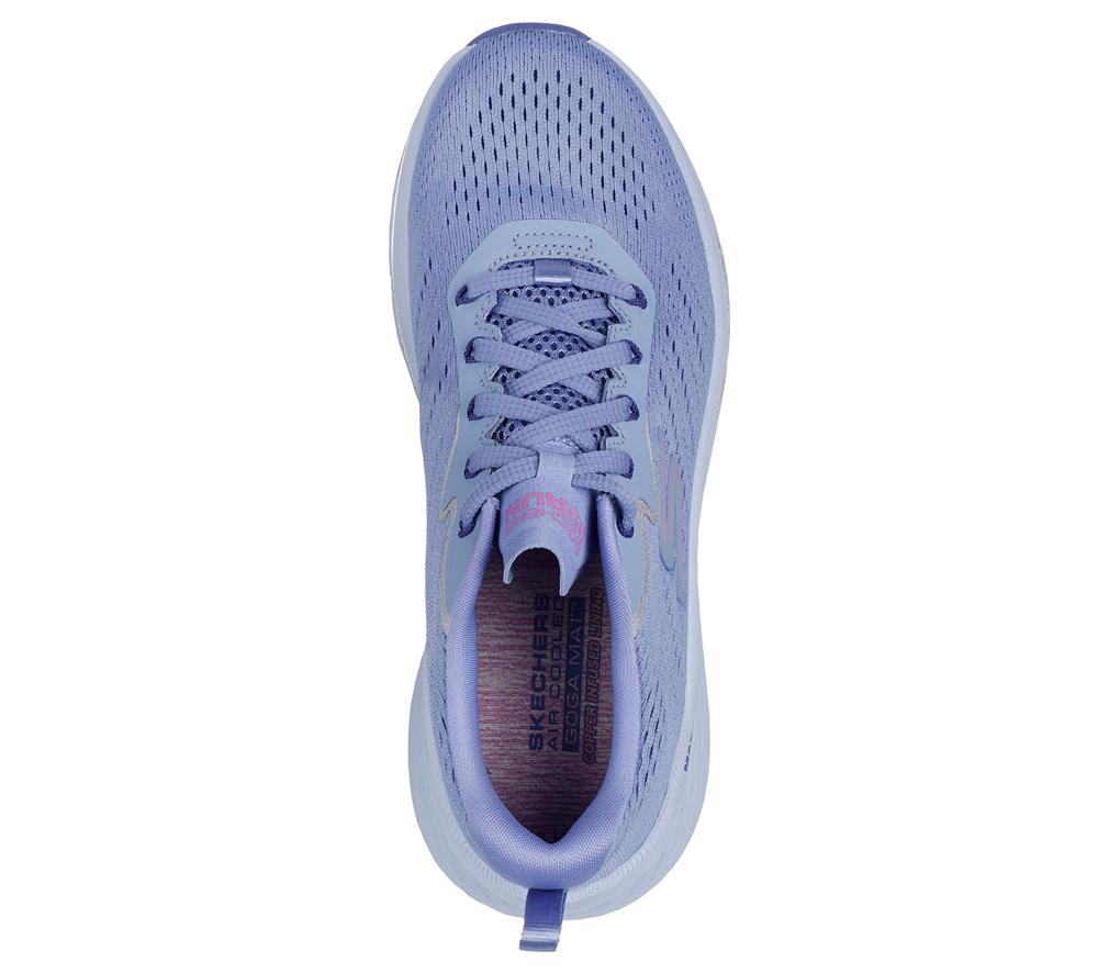Women Skechers Max Cushioning Elite 2.0 - Levitate Lace Up Shoes Lavender Purple  USA |  2598-AGKUR