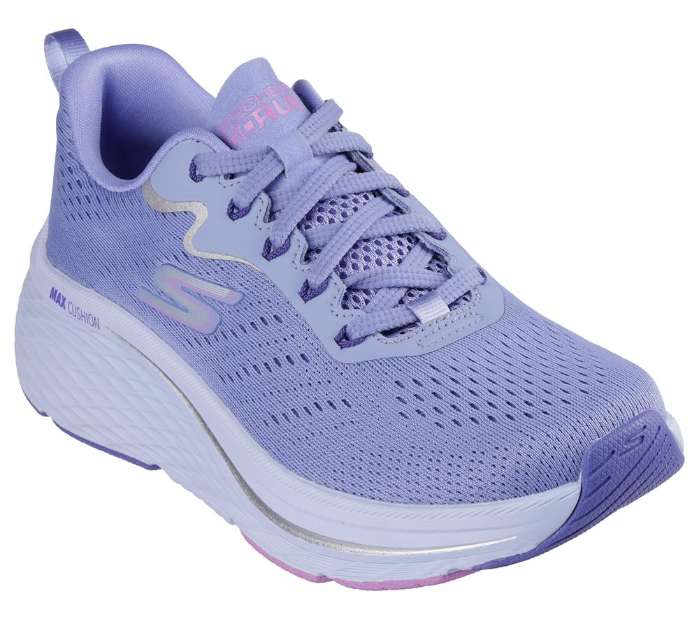 Women Skechers Max Cushioning Elite 2.0 - Levitate Lace Up Shoes Lavender Purple  USA |  2598-AGKUR