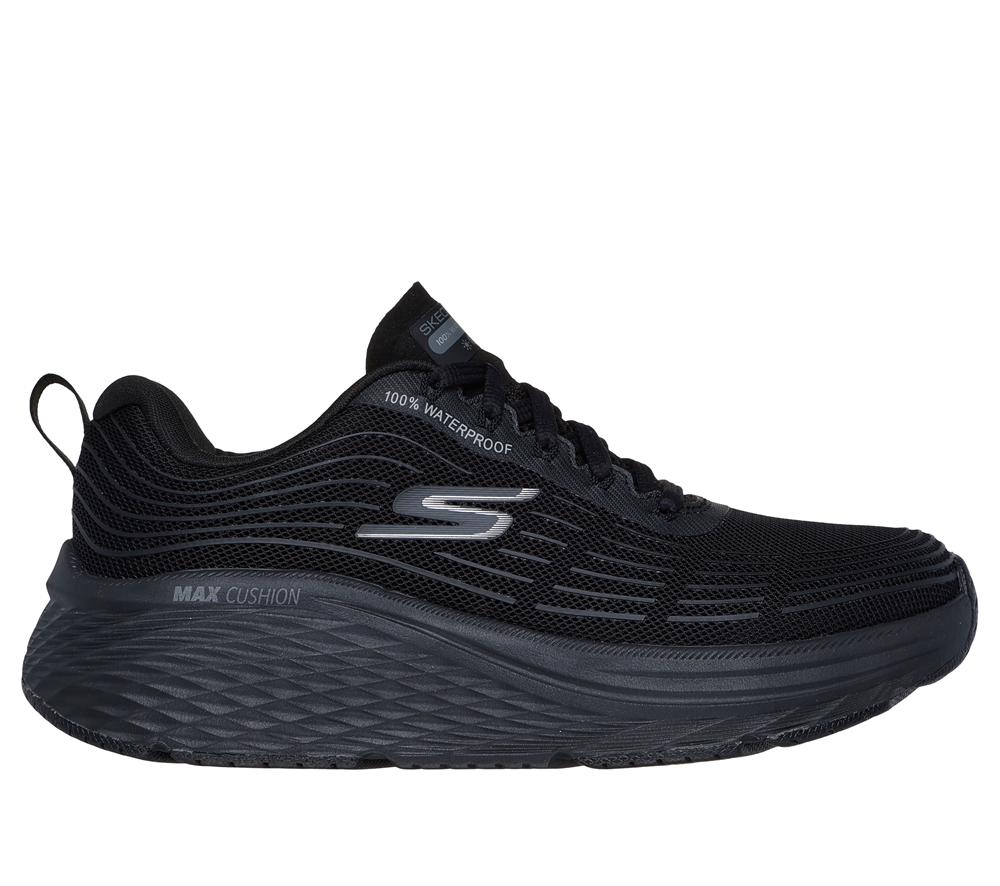 Women Skechers Max Cushioning Elite 2.0 - Bridgeport Lace Up Shoes Black  USA |  2461-BCNJO