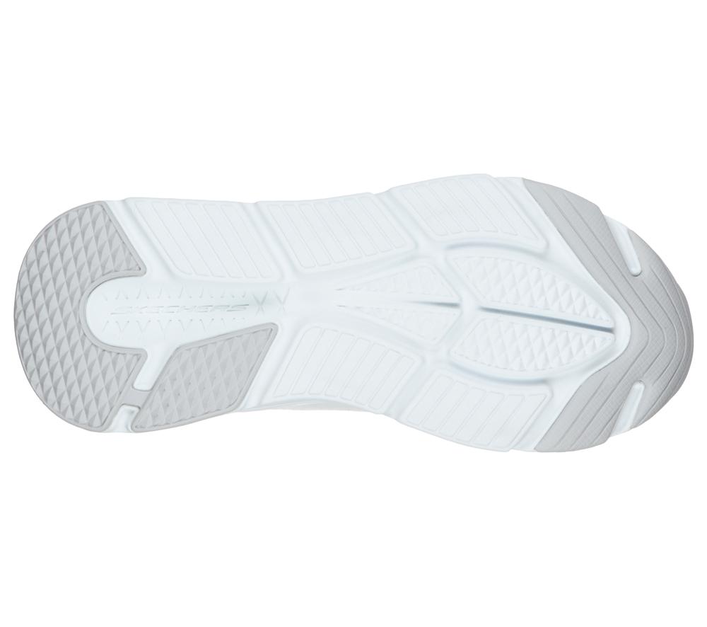 Women Skechers Max Cushioning Elite - Step Up Lace Up Shoes White / Silver  USA |  6874-GXAJP