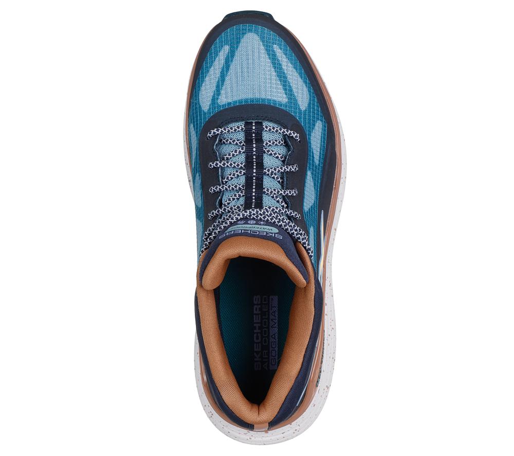 Women Skechers Max Cushioning Suspension - Terrace Sneakers Navy / Teal  USA |  3507-QDVLB