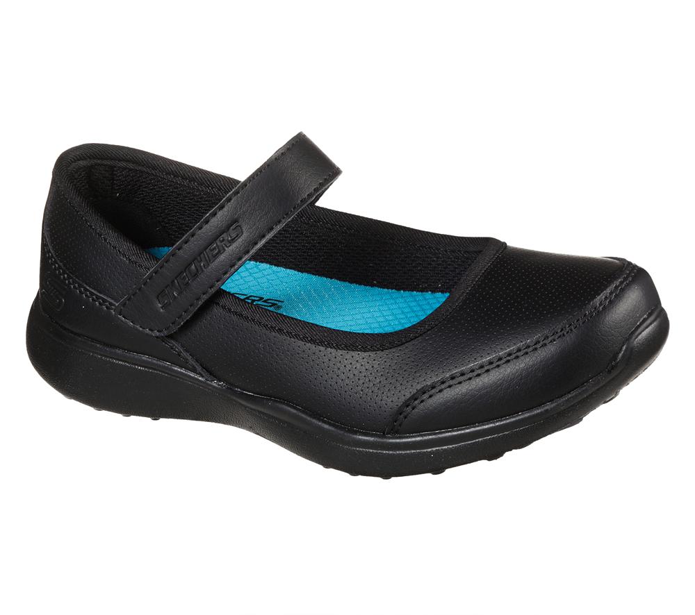 Women Skechers Microstrides - Class Spirit Flat Shoes Black  USA |  5068-ZKNVJ