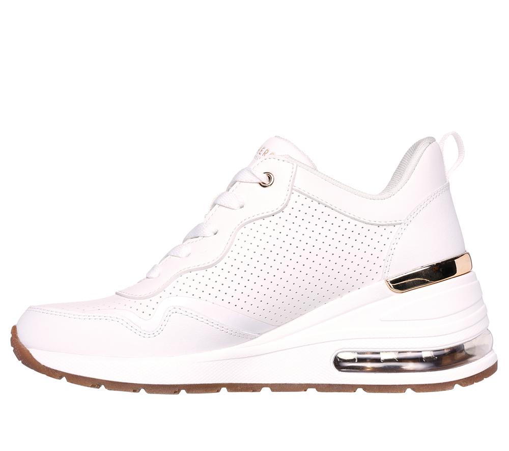 Women Skechers Million Air - Hotter Air Lace Up Shoes White  USA |  7860-MYCZB