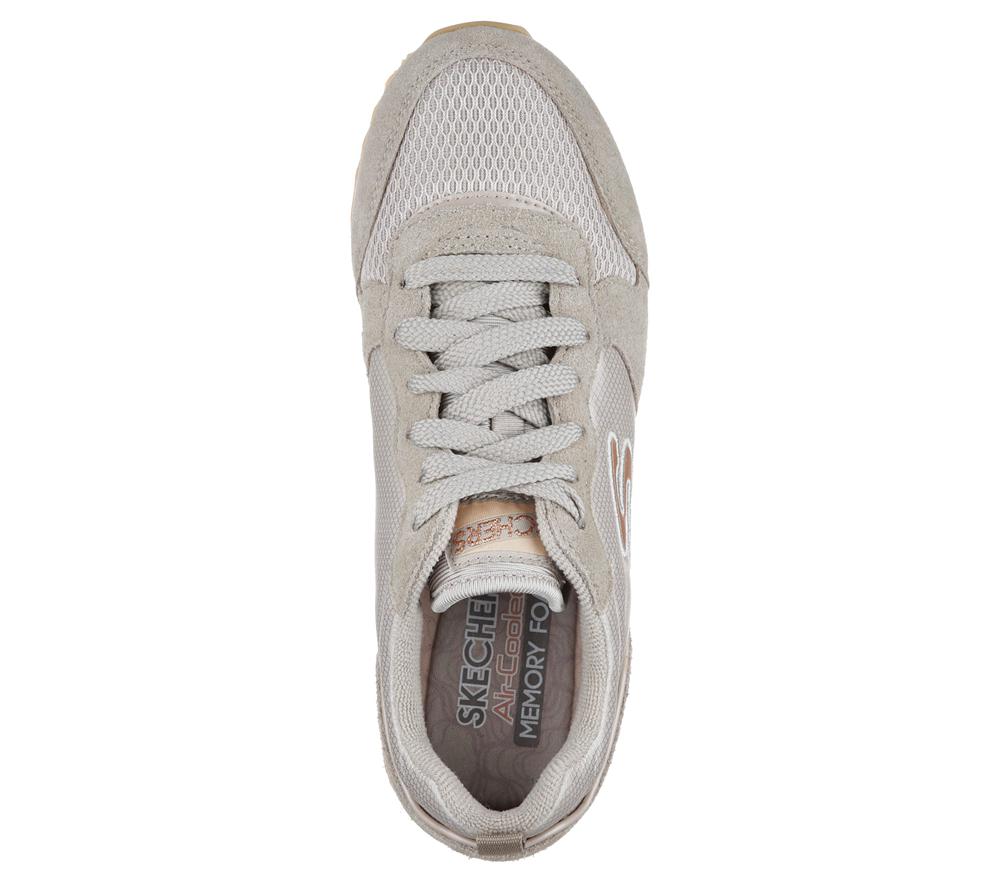 Women Skechers OG 85 - Goldn Gurl Flat Shoes Taupe Brown  USA |  1402-MYOCR