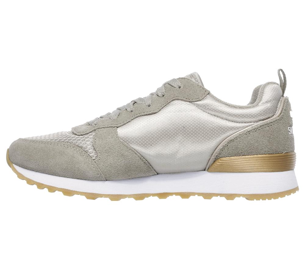 Women Skechers OG 85 - Goldn Gurl Flat Shoes Taupe Brown  USA |  1402-MYOCR