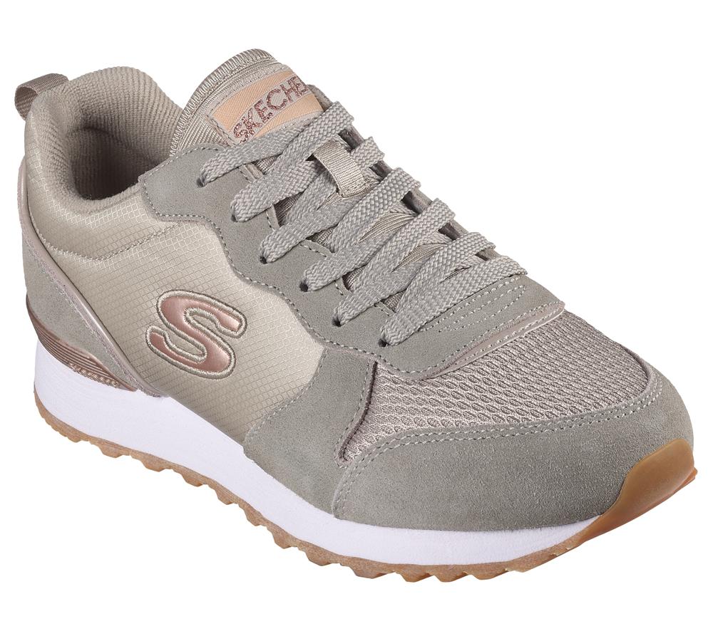 Women Skechers OG 85 - Goldn Gurl Flat Shoes Taupe Brown  USA |  1402-MYOCR