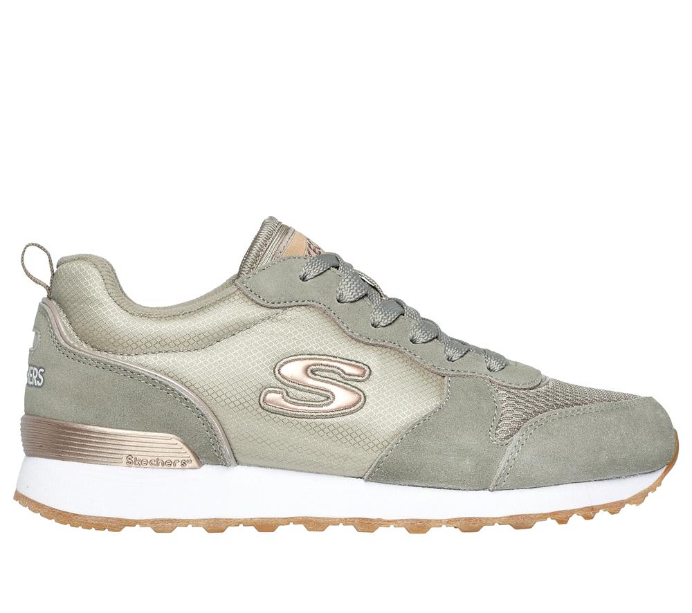 Women Skechers OG 85 - Goldn Gurl Flat Shoes Taupe Brown  USA |  1402-MYOCR