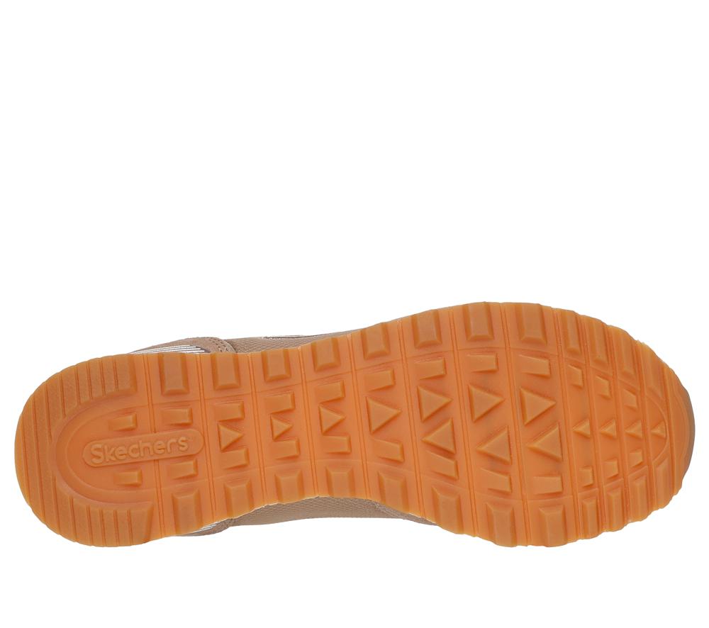 Women Skechers OG 85 - Goldn Gurl Flat Shoes Tan Grey  USA |  8263-ZRIEX