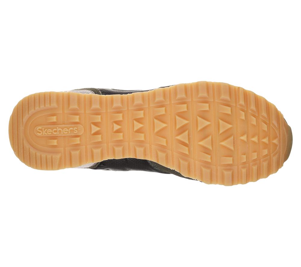 Women Skechers OG 85 - Goldn Gurl Flat Shoes Olive  USA |  0864-OTHUD