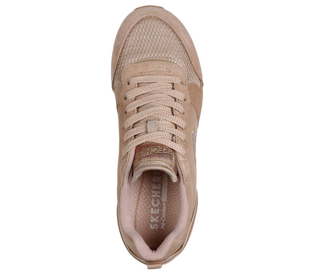 Women Skechers OG 85 - Goldn Gurl Sneakers Tan Grey  USA |  9230-MNEIZ