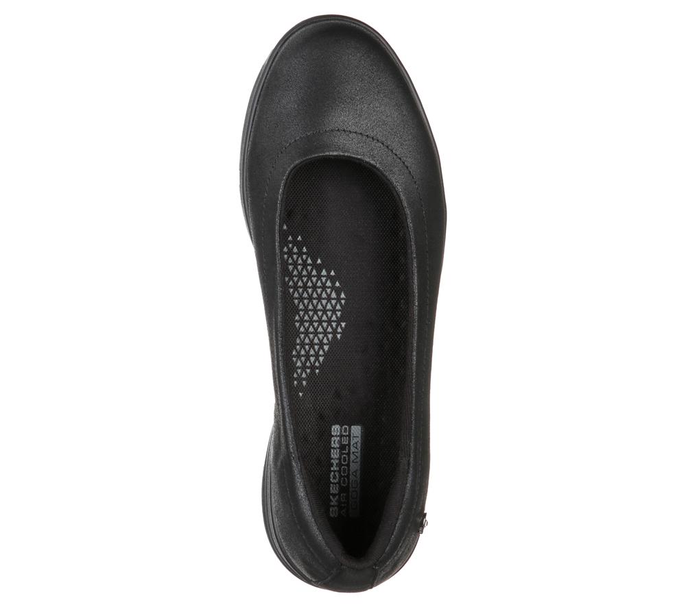 Women Skechers On the GO Dreamy - Nightout Flat Shoes Black  USA |  8934-PSCFZ