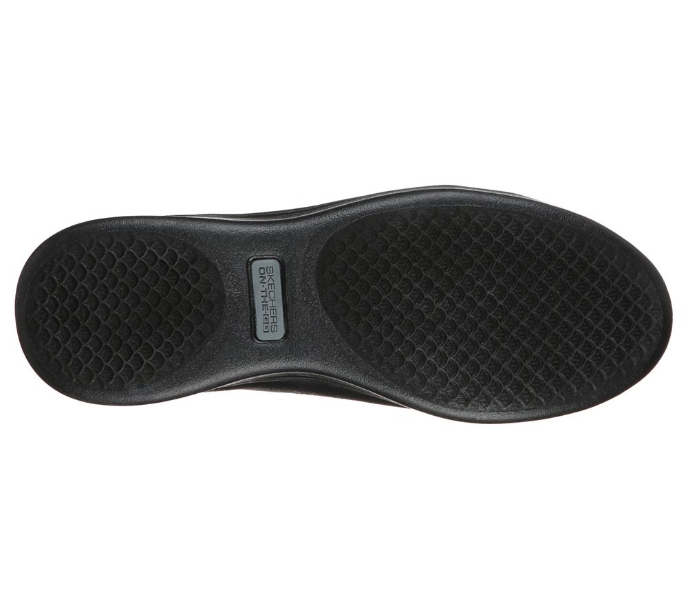 Women Skechers On the GO Dreamy - Nightout Flat Shoes Black  USA |  8934-PSCFZ