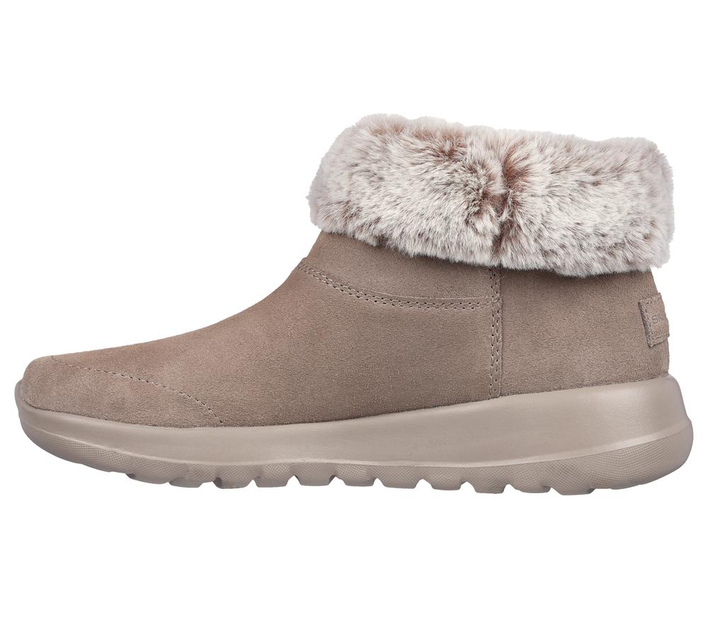 Women Skechers On the GO Joy - Savvy Boots Dark Taupe  USA |  5196-IOXSN