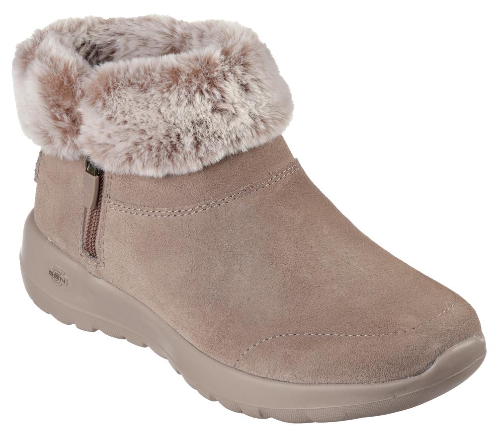 Women Skechers On the GO Joy - Savvy Boots Dark Taupe  USA |  5196-IOXSN