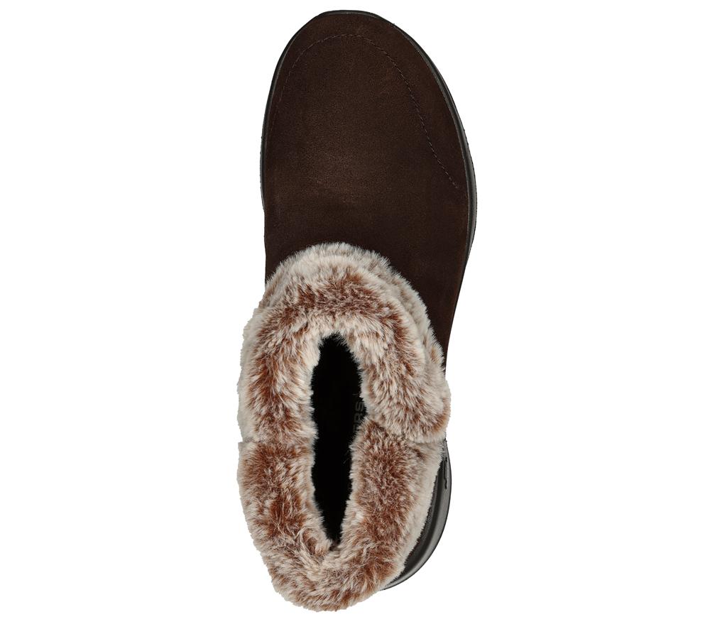 Women Skechers On the GO Joy - Savvy Boots Chocolate Brown  USA |  0364-RUXPY