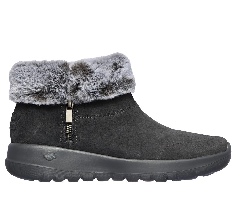 Women Skechers On the GO Joy - Savvy Boots Charcoal  USA |  5184-TBMWK